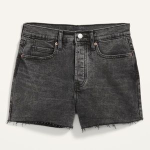 Higher High-Rise Ski-Hi A Line Black Shorts